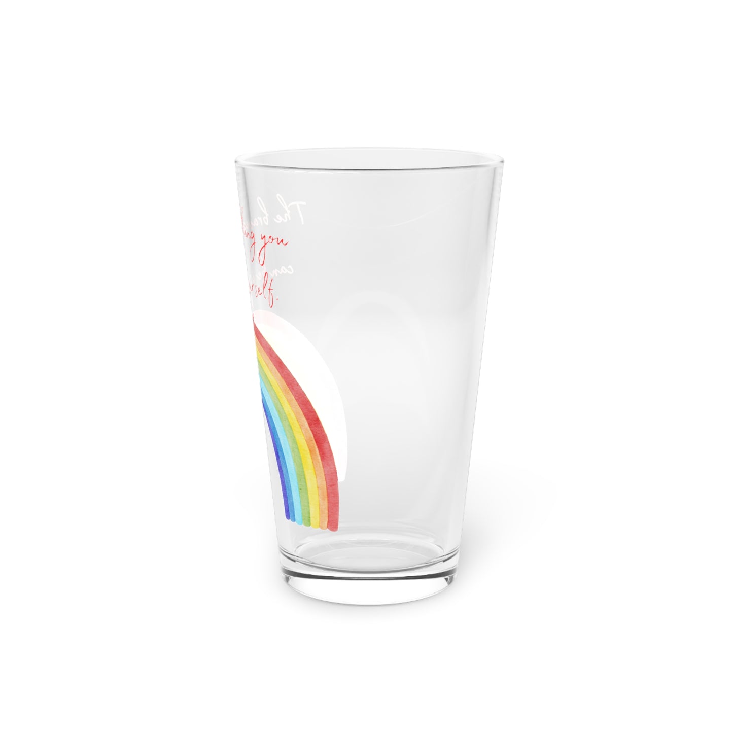 Rainbow Pint Glass, 16oz