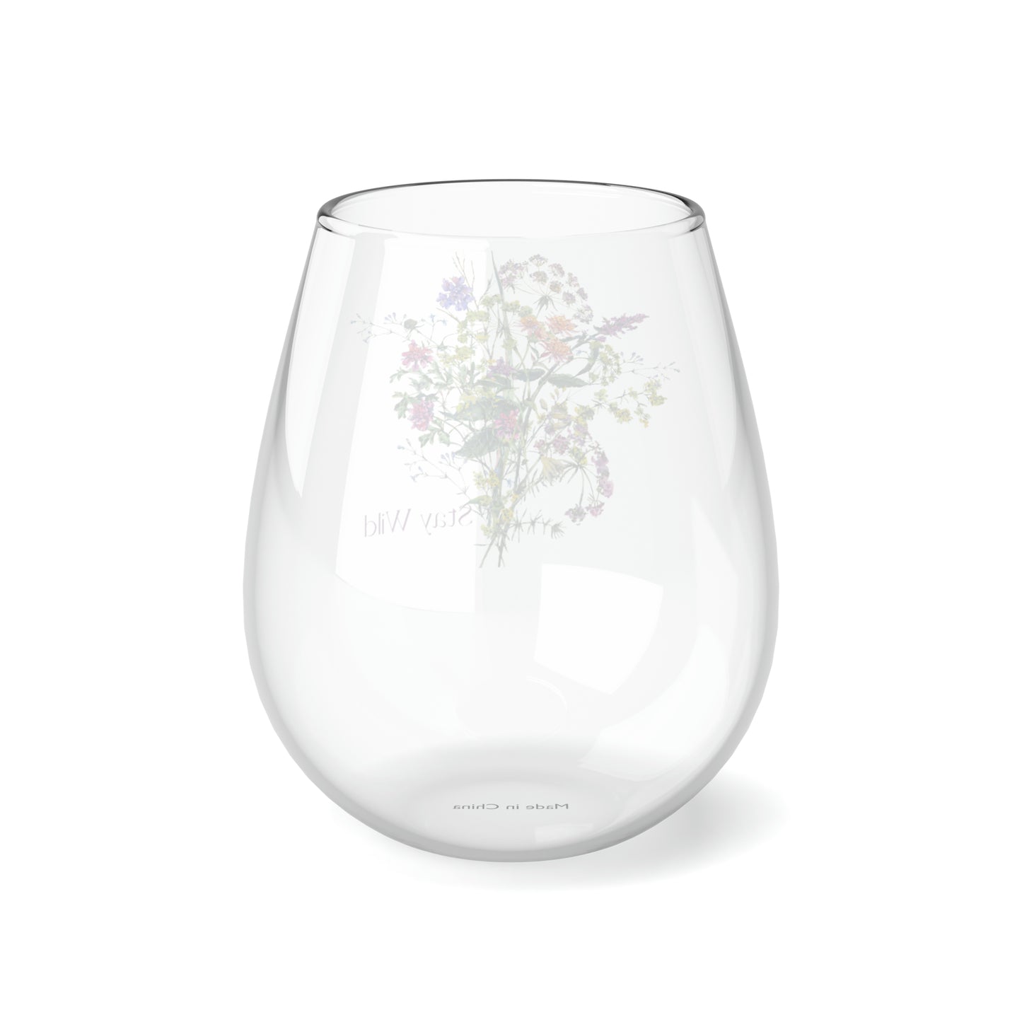 Stay Wild Stemless Wine Glass, 11.75oz