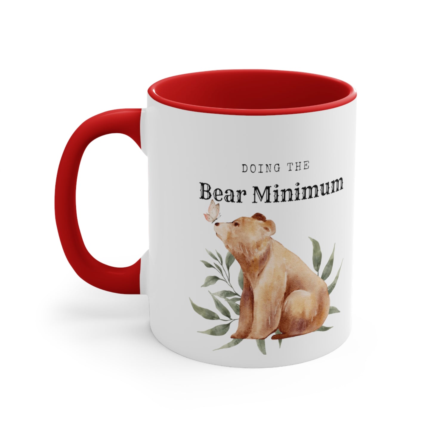 Bare Minimum Bear Accent Coffee Mug, 11oz