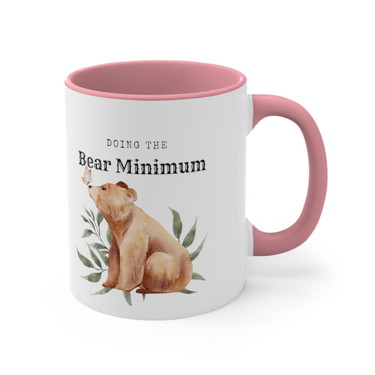 Bare Minimum Bear Accent Coffee Mug, 11oz