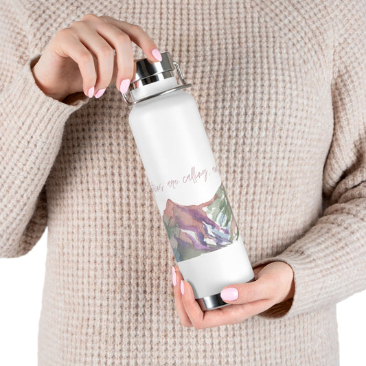 The Mountains are Calling Copper Vacuum Insulated Bottle, 22oz