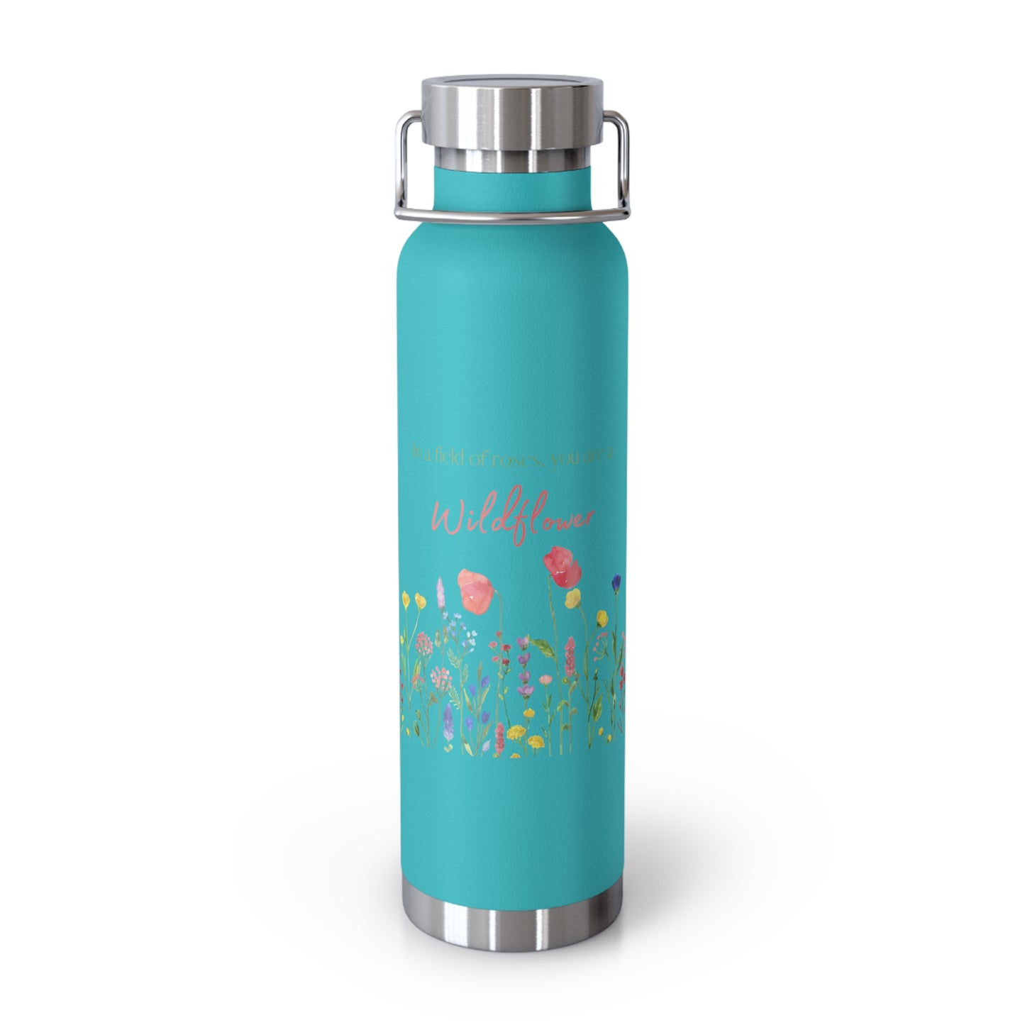 Wildflower Copper Vacuum Insulated Bottle, 22oz