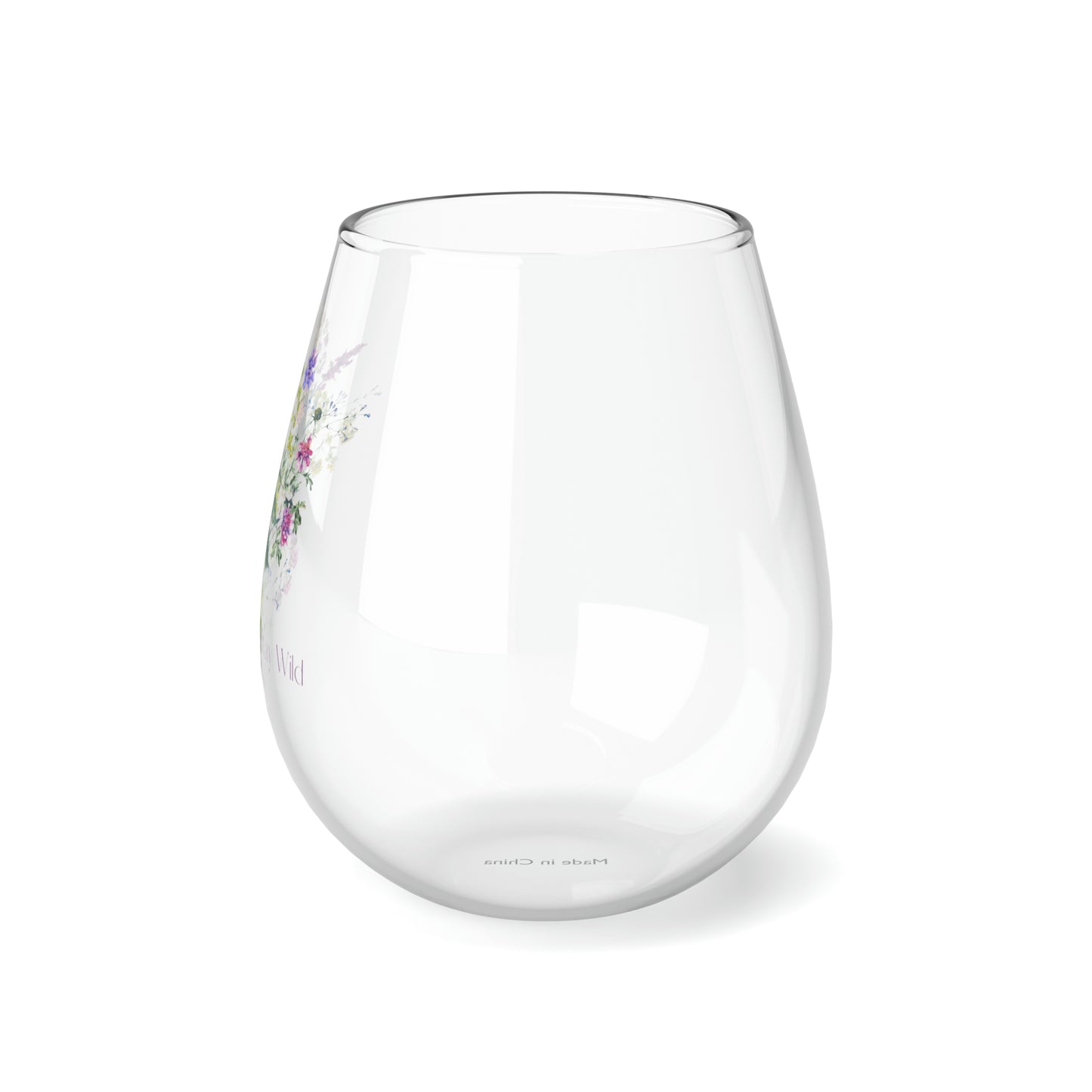 Stay Wild Stemless Wine Glass, 11.75oz