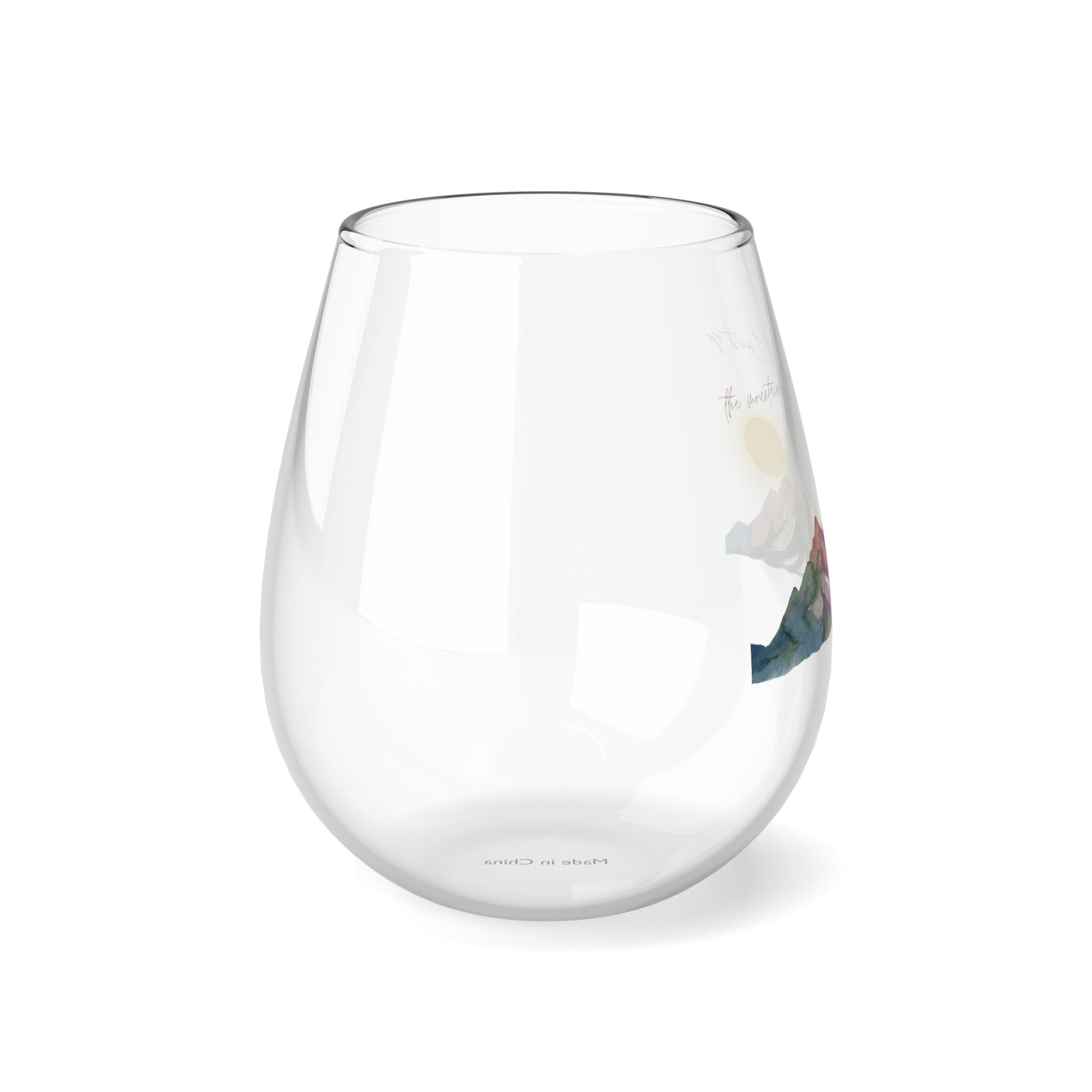 Mountains Are Calling Stemless Wine Glass, 11.75oz