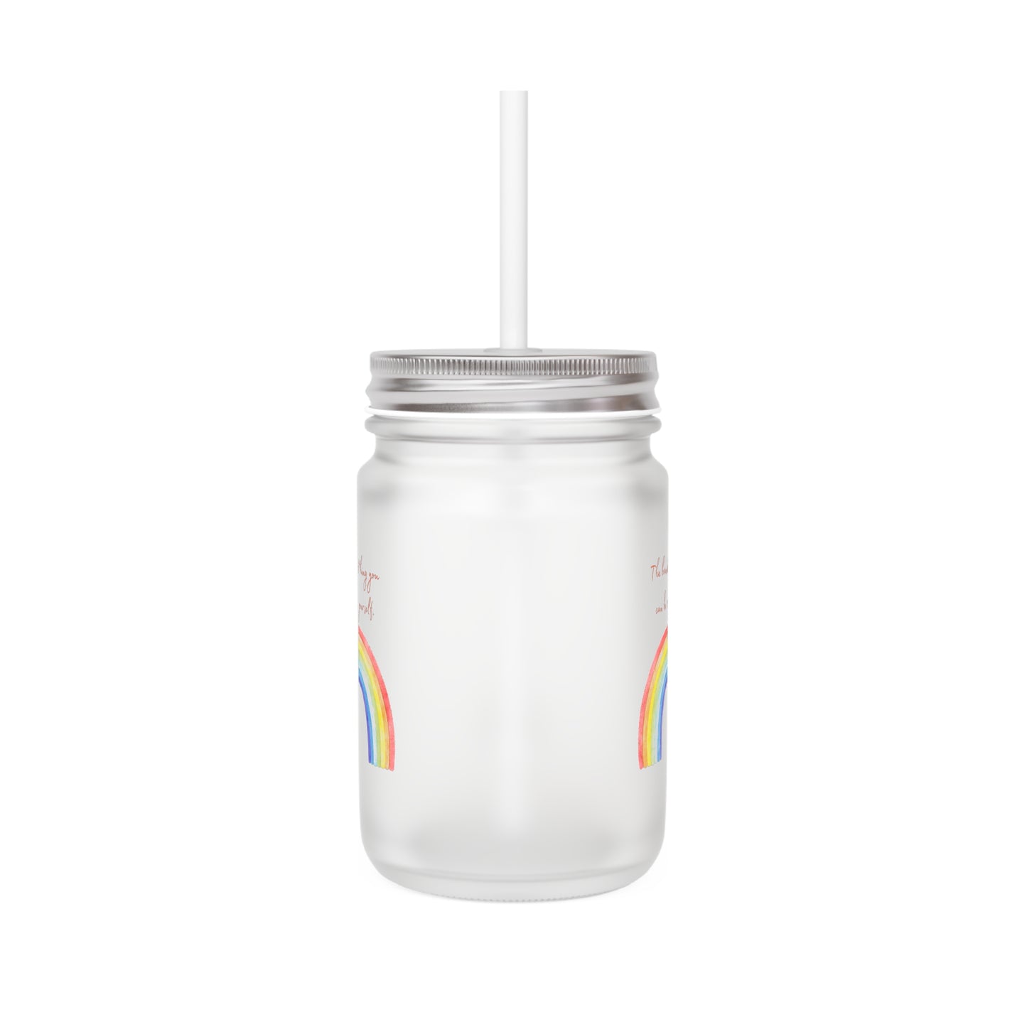 Rainbow Mason Jar