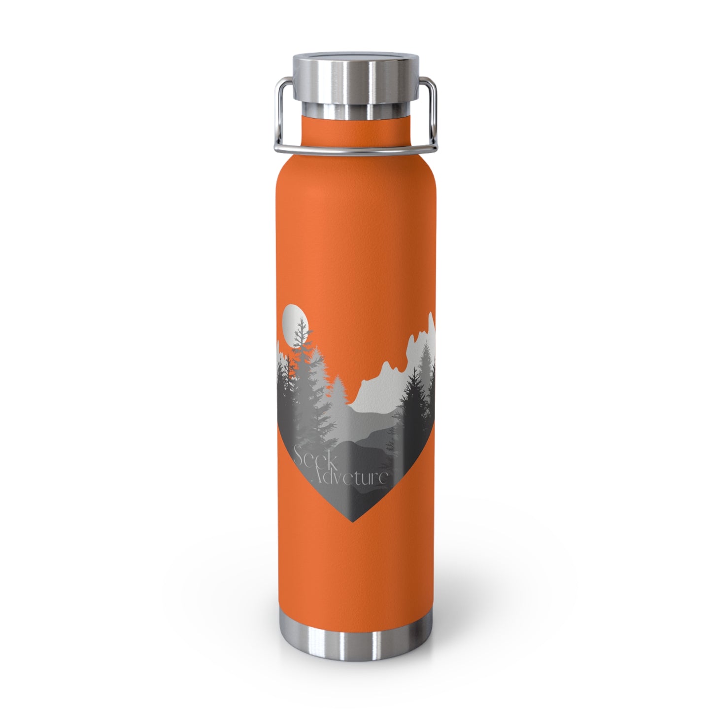 Seek Adventure Copper Vacuum Insulated Bottle, 22oz