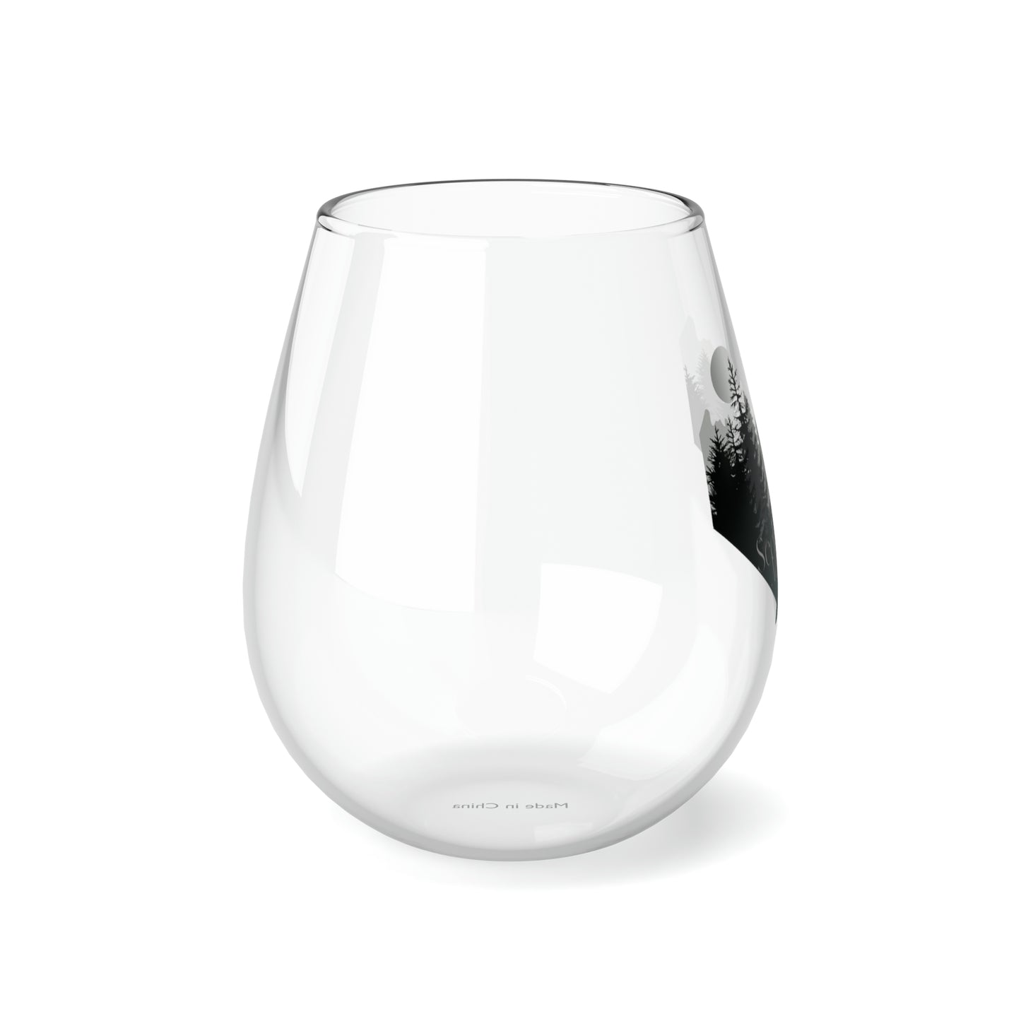 Seek Adventure Stemless Wine Glass, 11.75oz