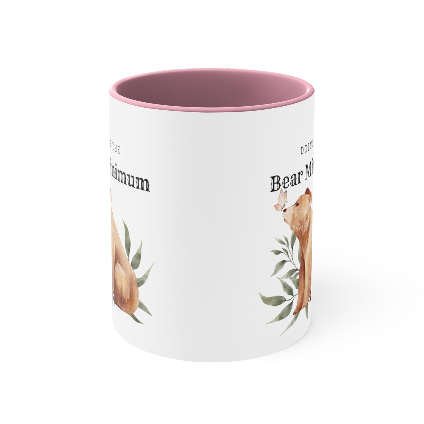 Bare Minimum Bear Accent Coffee Mug, 11oz