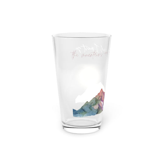 Mountains are Calling Pint Glass, 16oz