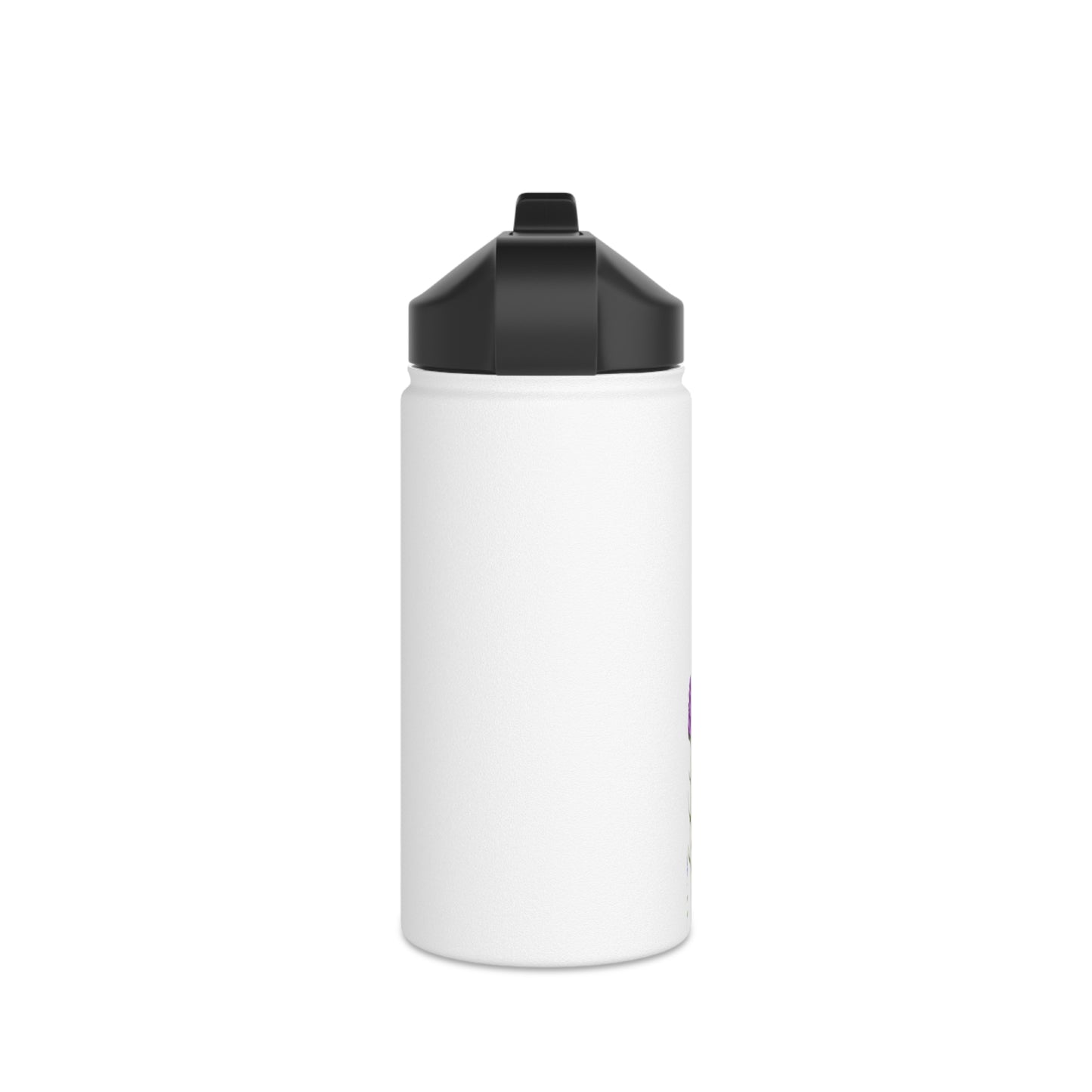 Wildflower Stainless Steel Water Bottle, Standard Lid