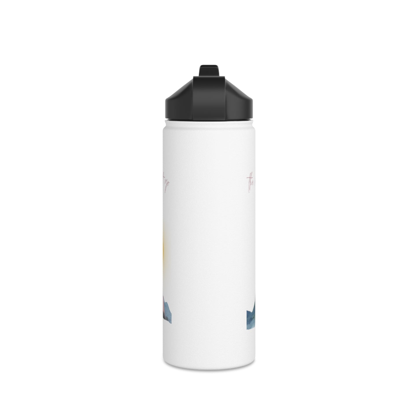 The Mountains are Calling Stainless Steel Water Bottle, Standard Lid