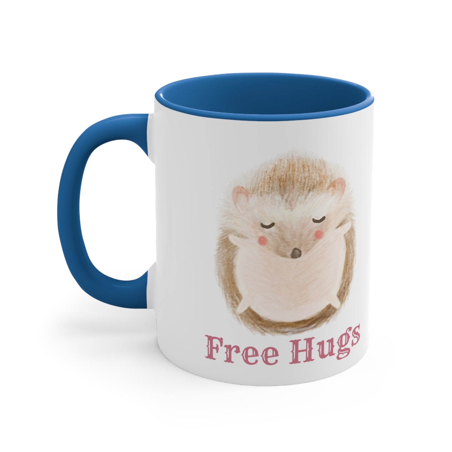 Hedgehog Hug Accent Coffee Mug, 11oz