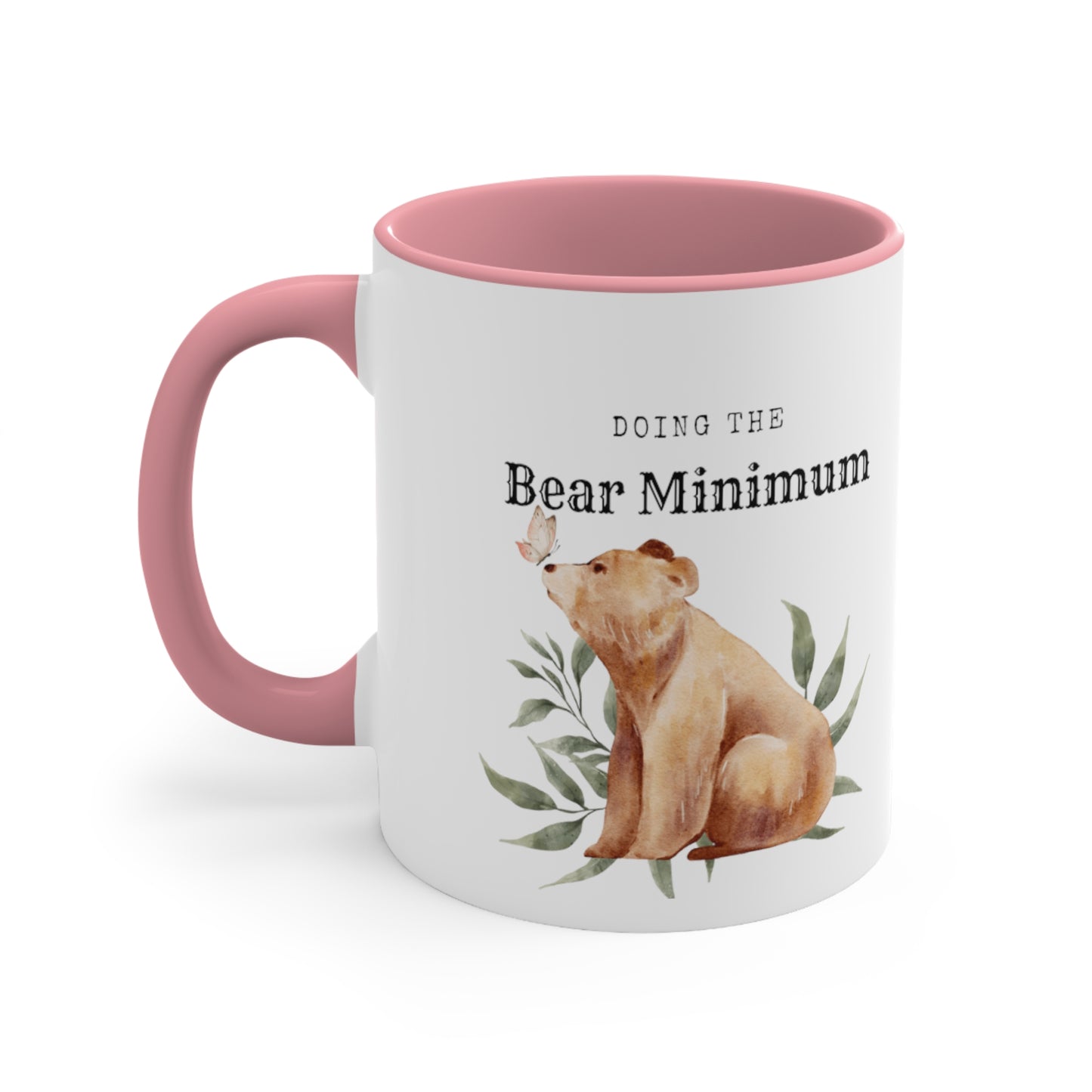 Bare Minimum Bear Accent Coffee Mug, 11oz