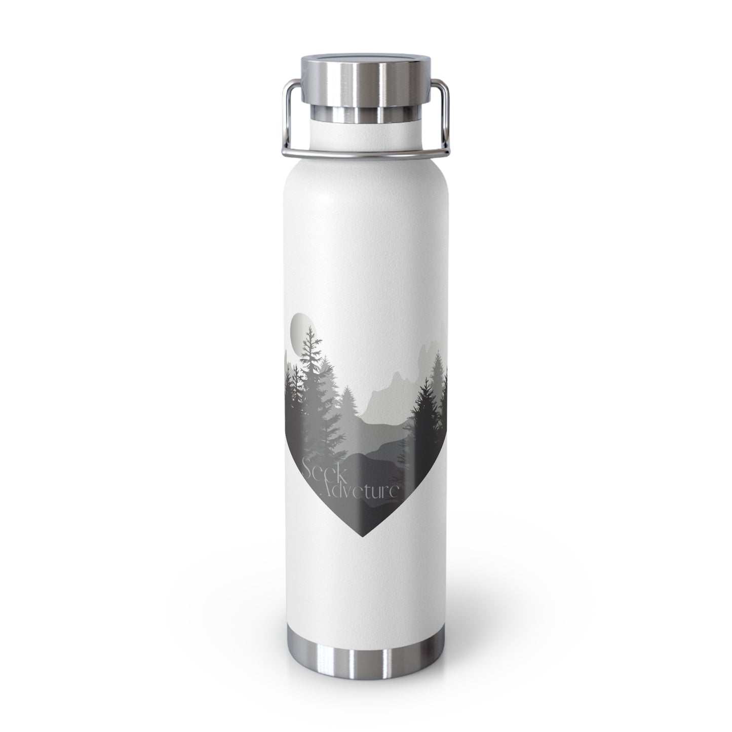 Seek Adventure Copper Vacuum Insulated Bottle, 22oz