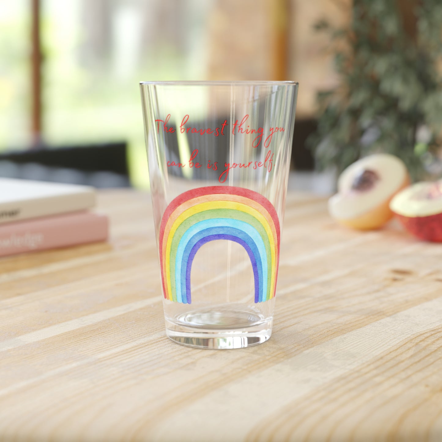 Rainbow Pint Glass, 16oz