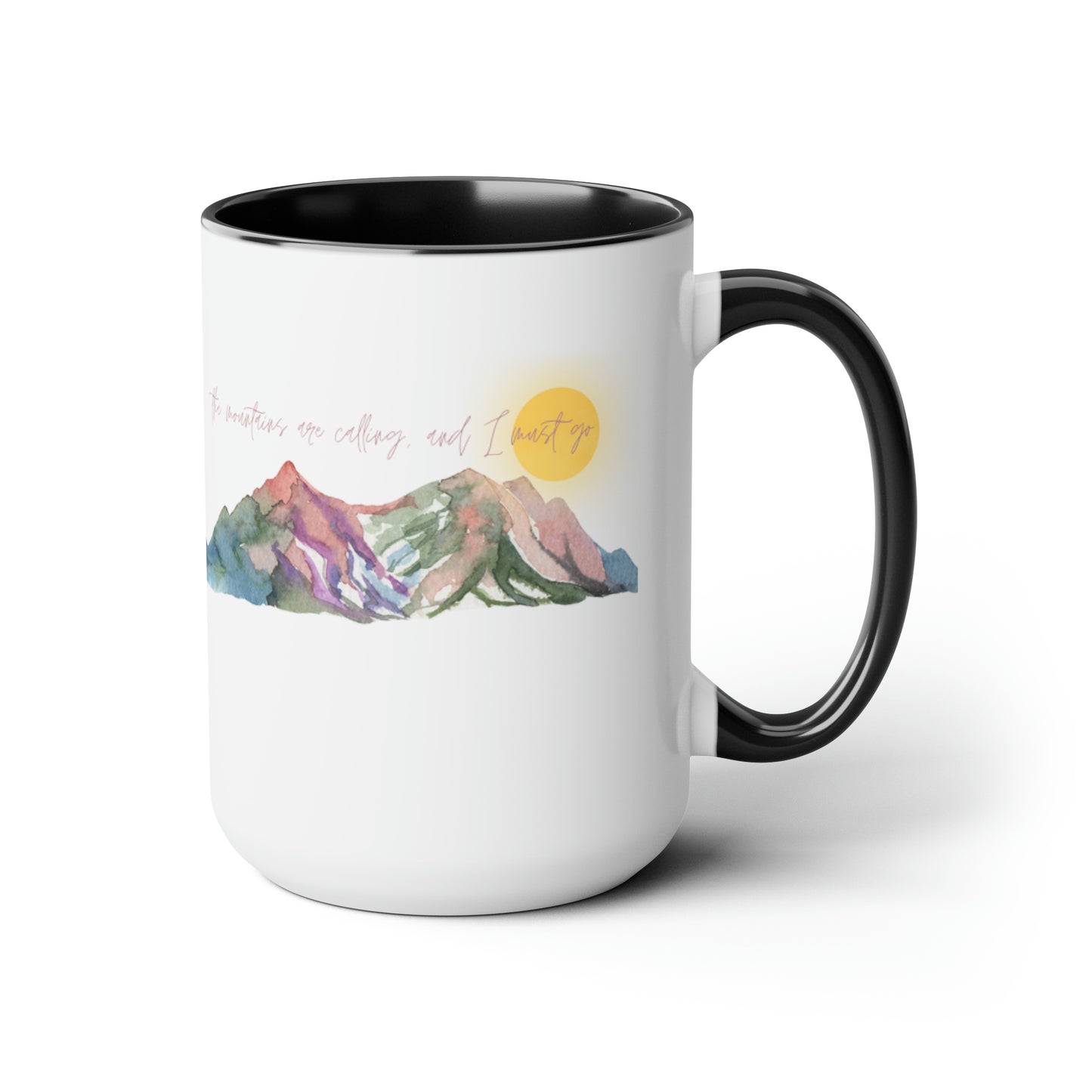 Two-Tone Coffee Mugs, 15oz