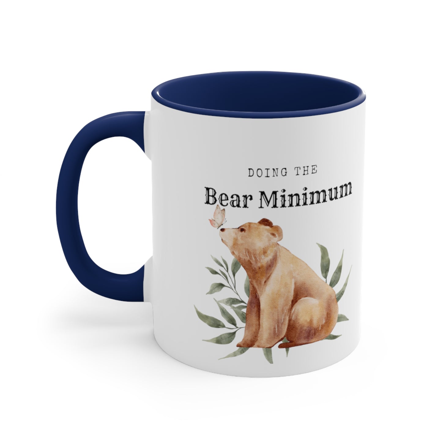 Bare Minimum Bear Accent Coffee Mug, 11oz