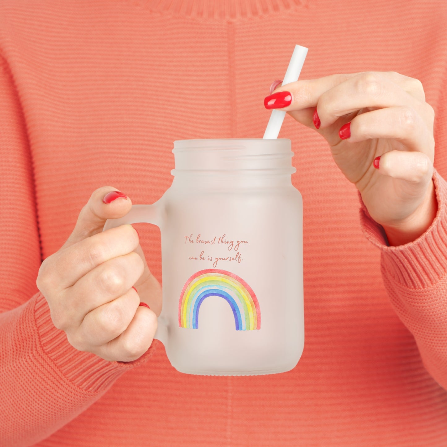 Rainbow Mason Jar