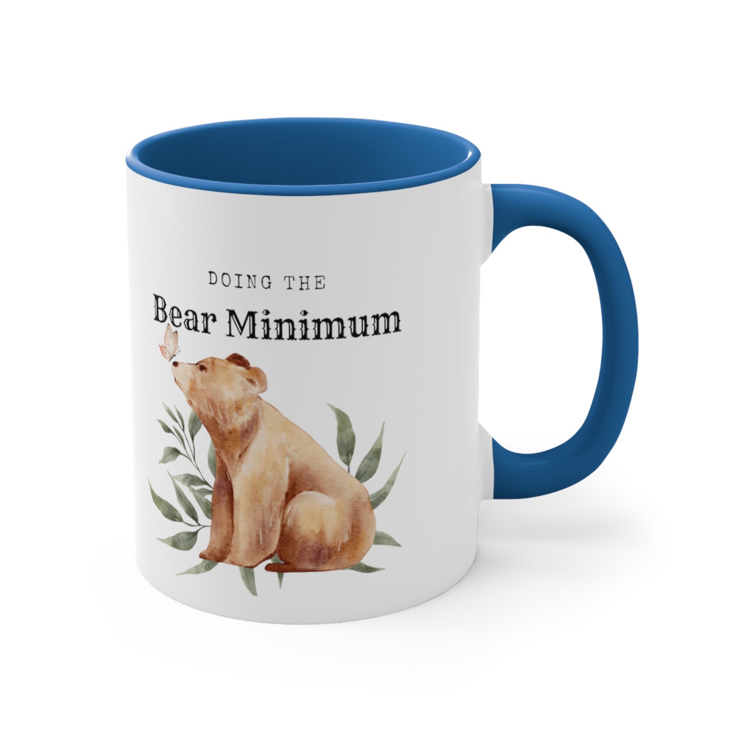 Bare Minimum Bear Accent Coffee Mug, 11oz