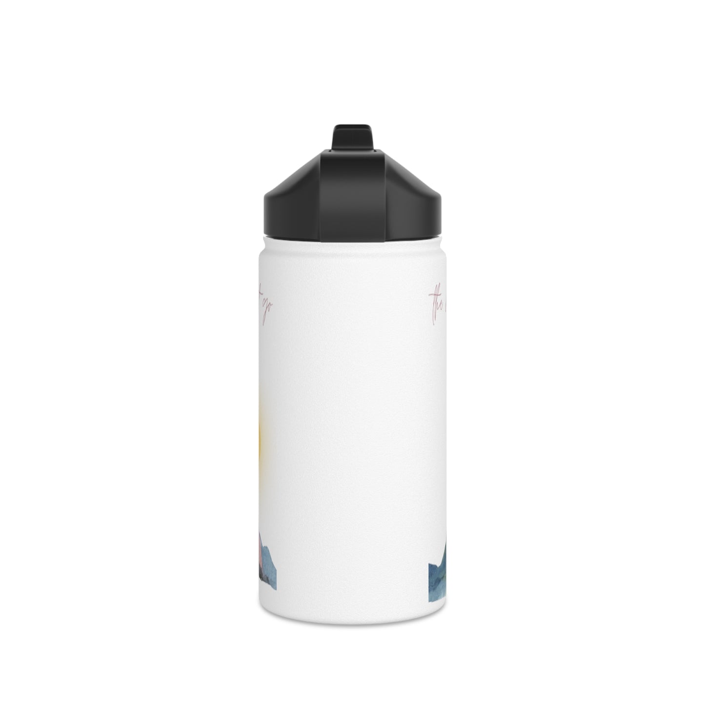 The Mountains are Calling Stainless Steel Water Bottle, Standard Lid