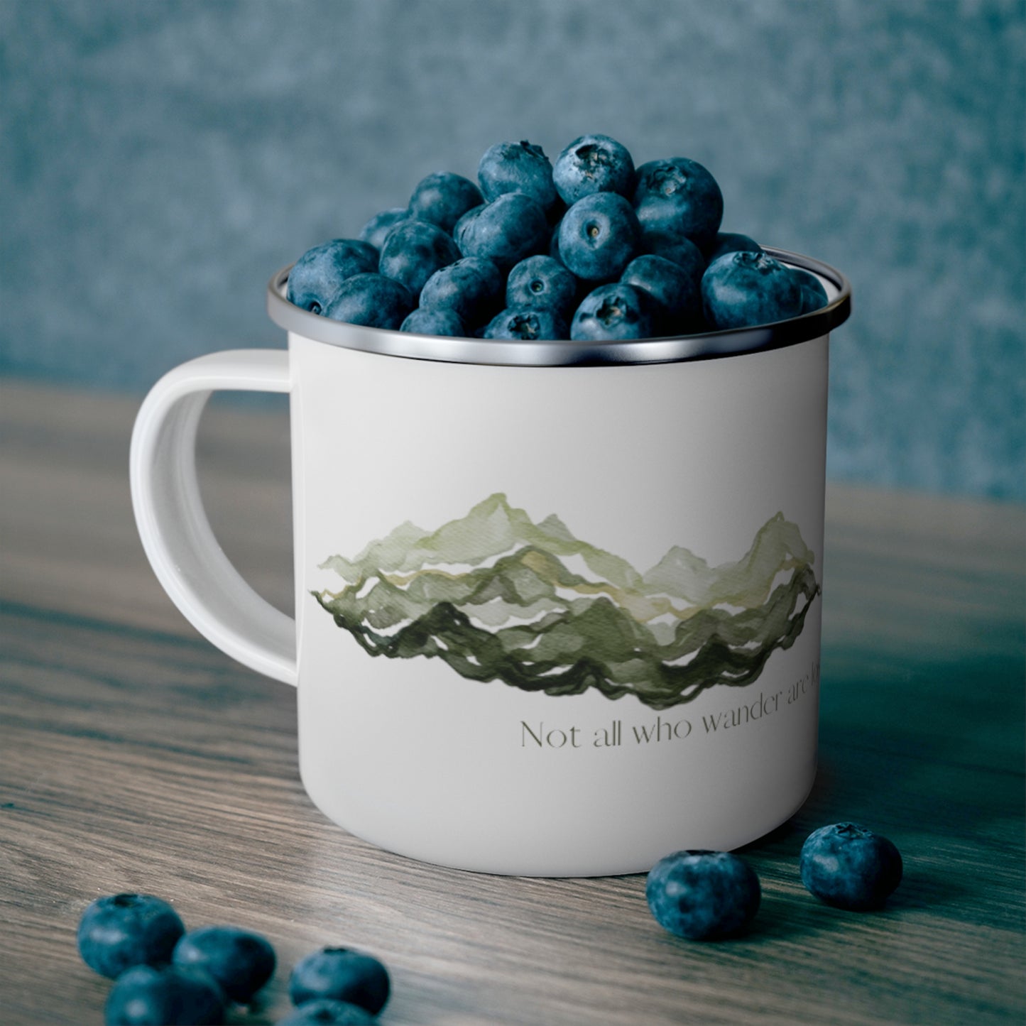 Not All Who Wander Enamel Camping Mug