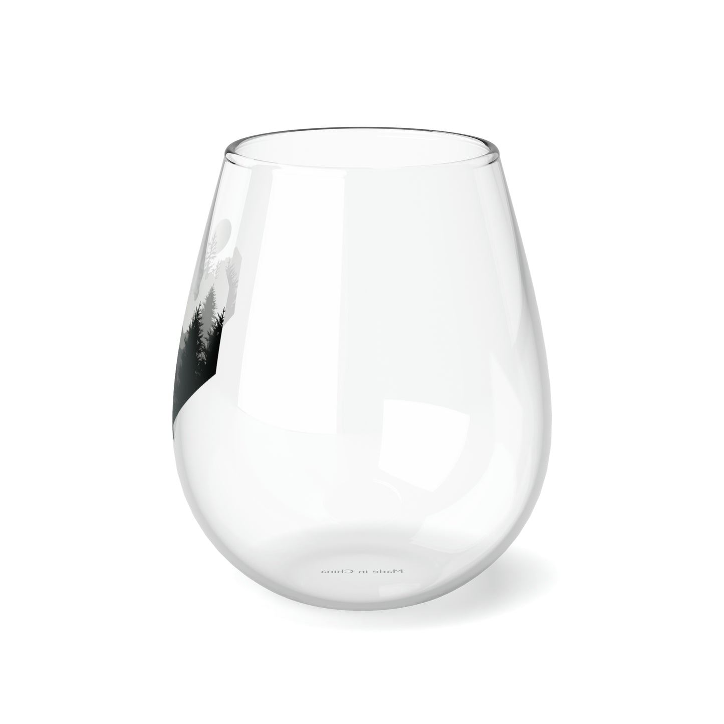 Seek Adventure Stemless Wine Glass, 11.75oz