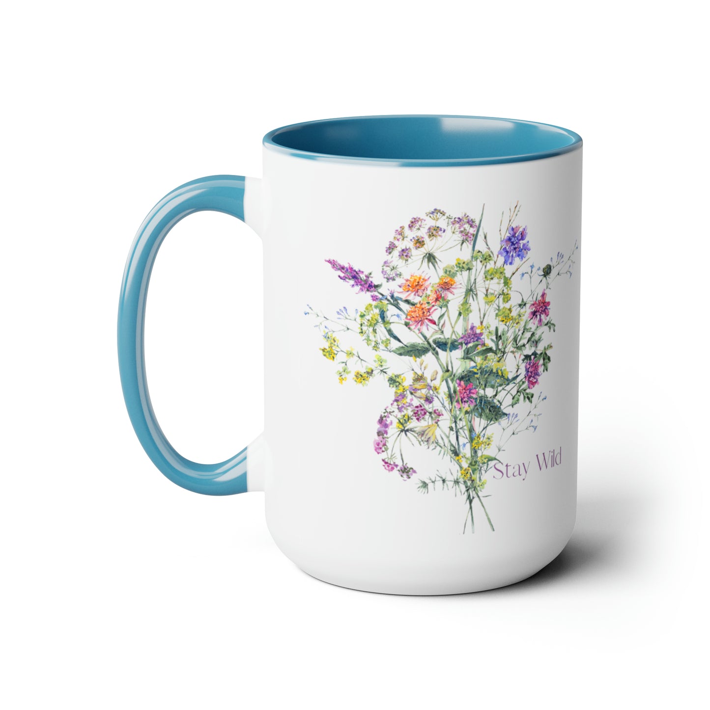 Two-Tone Coffee Mugs, 15oz