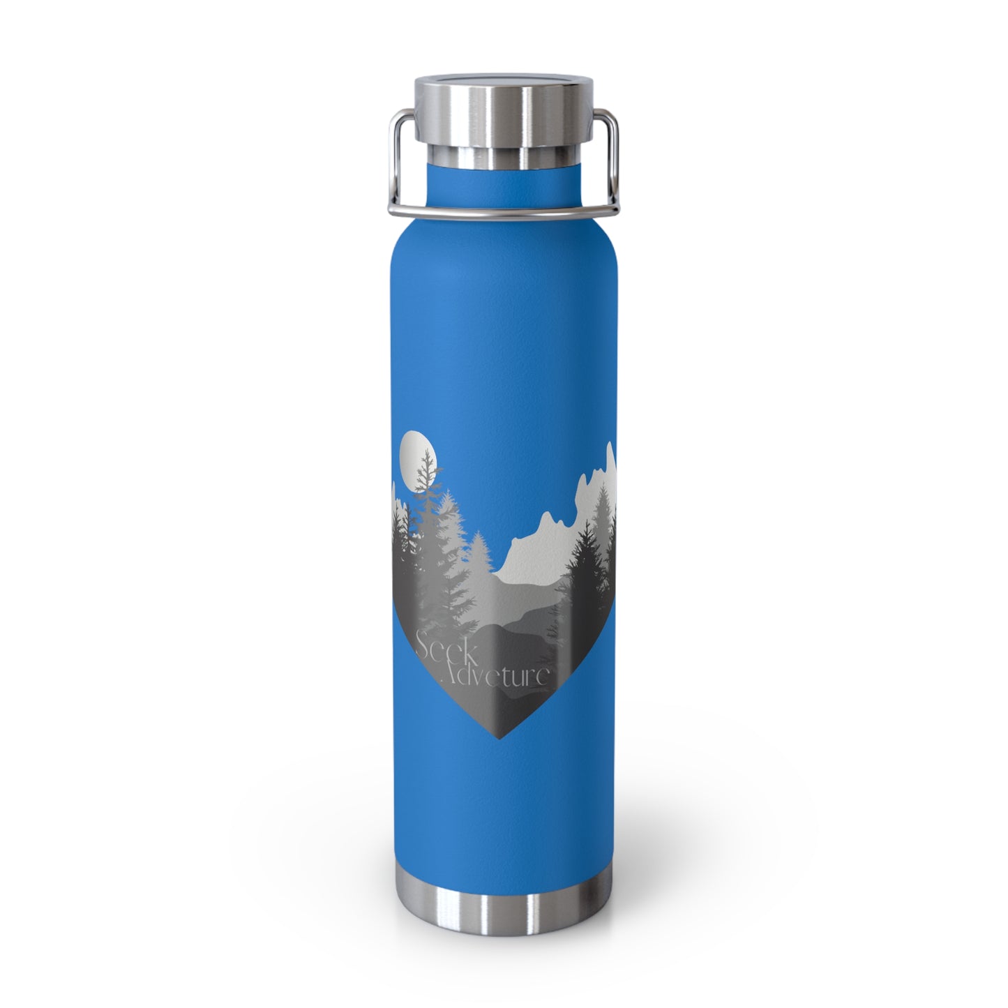 Seek Adventure Copper Vacuum Insulated Bottle, 22oz