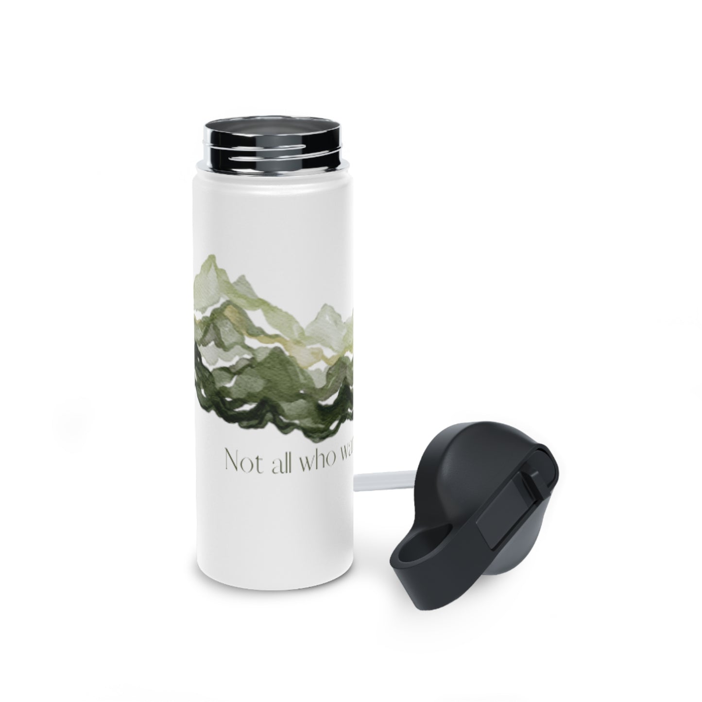 Stainless Steel Water Bottle, Standard Lid