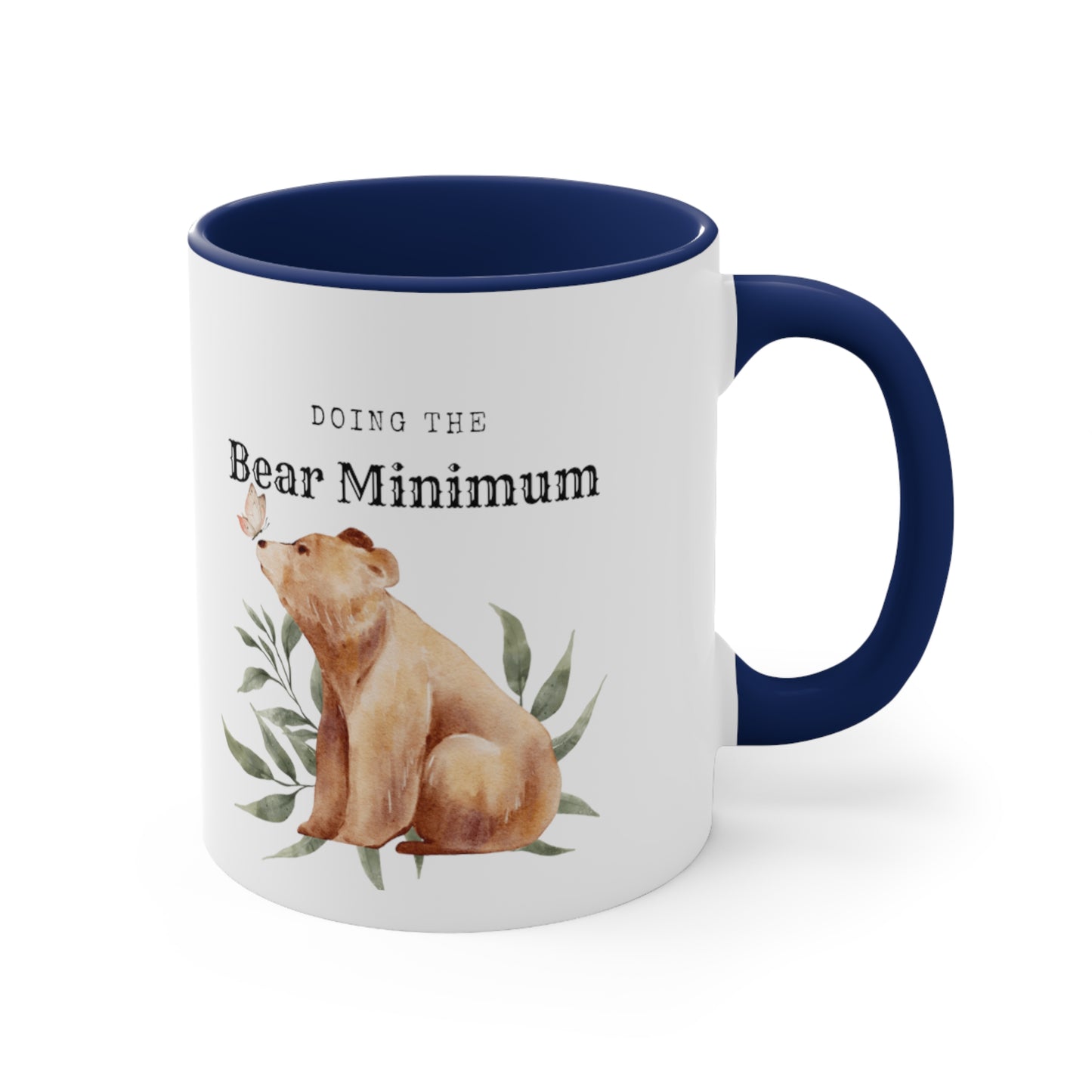 Bare Minimum Bear Accent Coffee Mug, 11oz