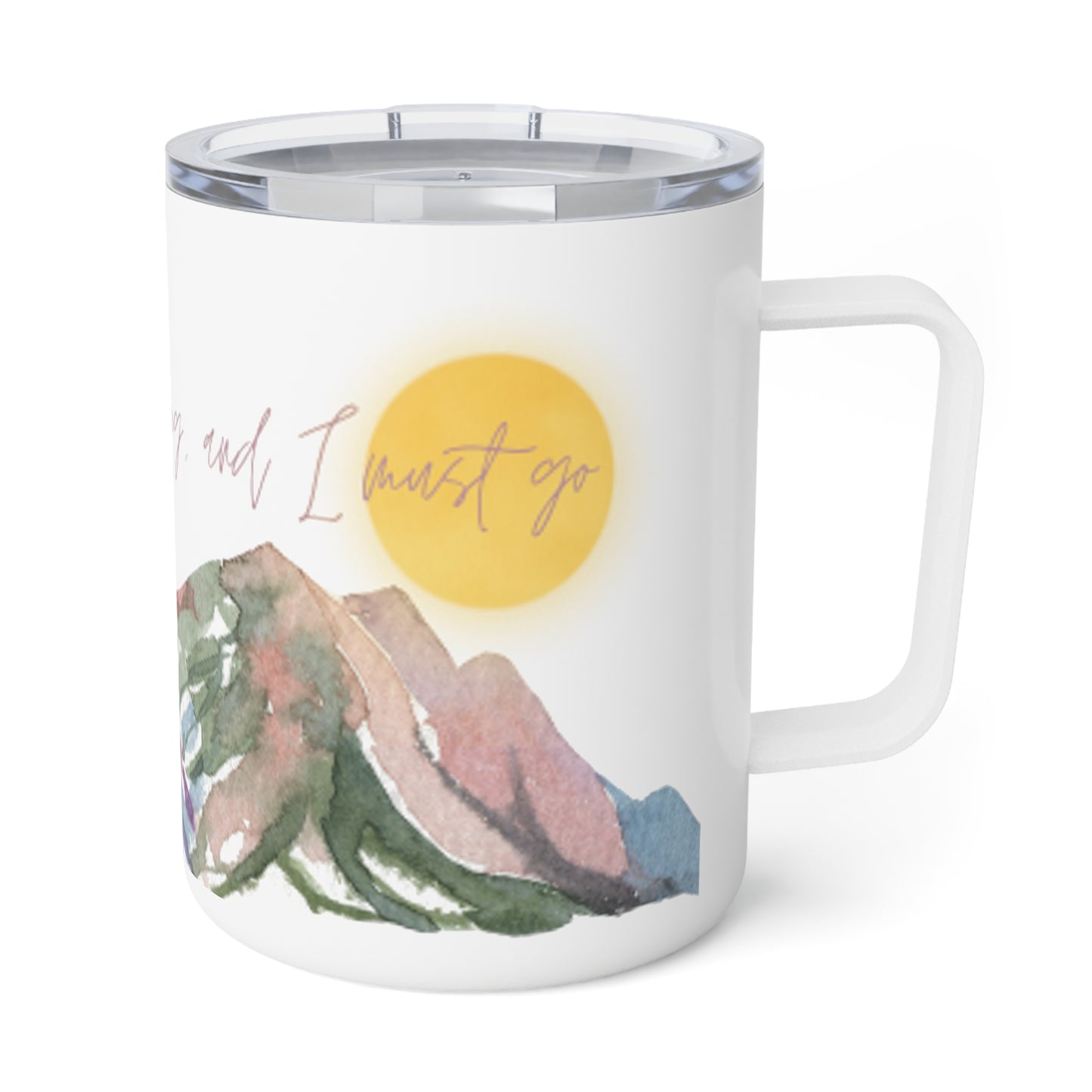 Mountains are Calling Insulated Coffee Mug, 10oz