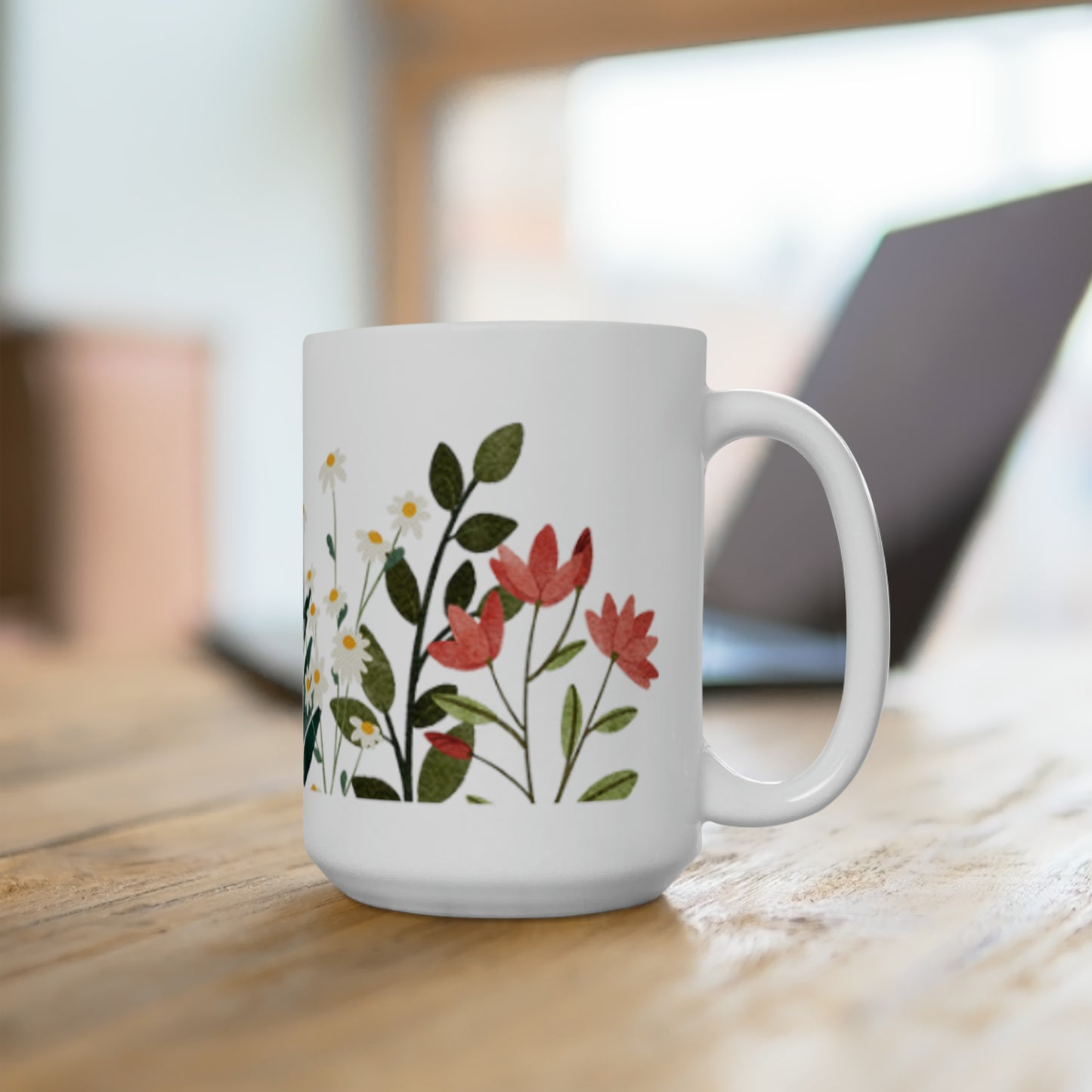 Wildflower Ceramic Mug 15oz