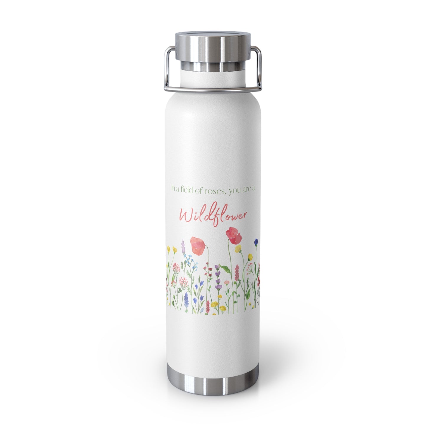 Wildflower Copper Vacuum Insulated Bottle, 22oz