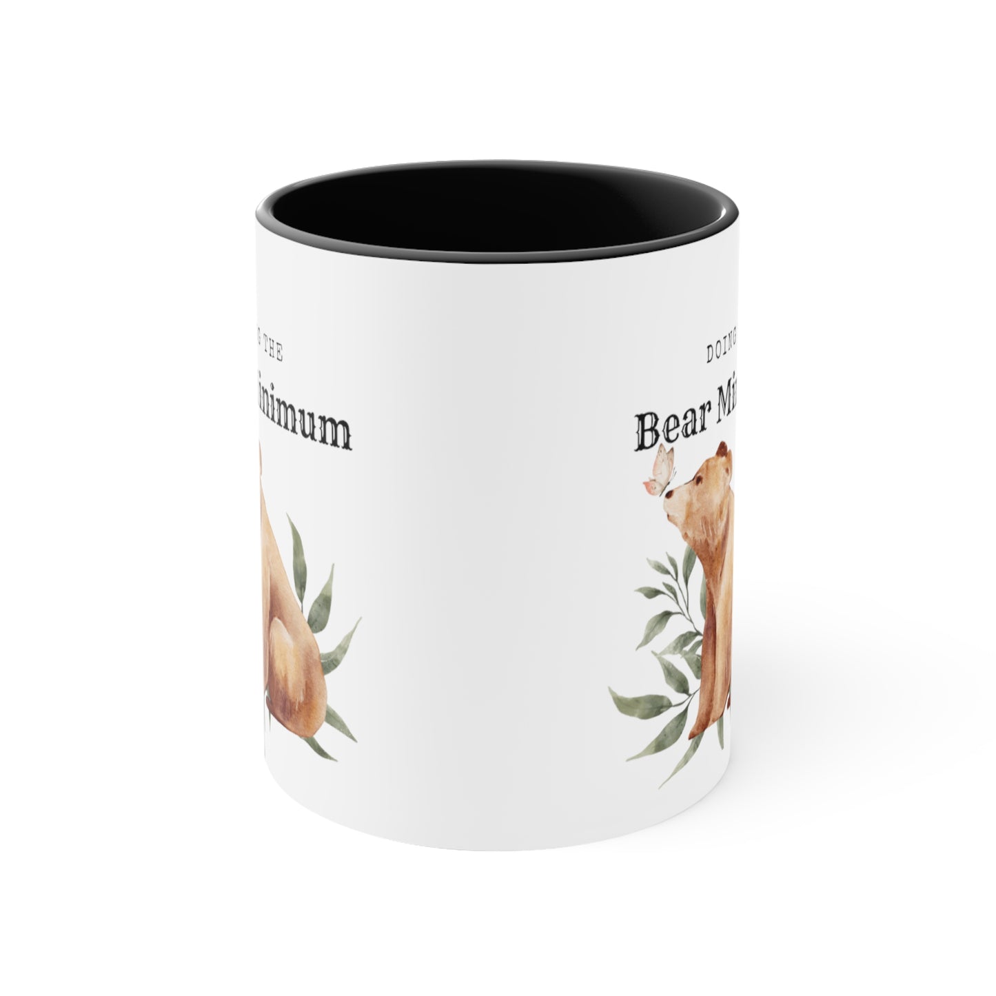 Bare Minimum Bear Accent Coffee Mug, 11oz