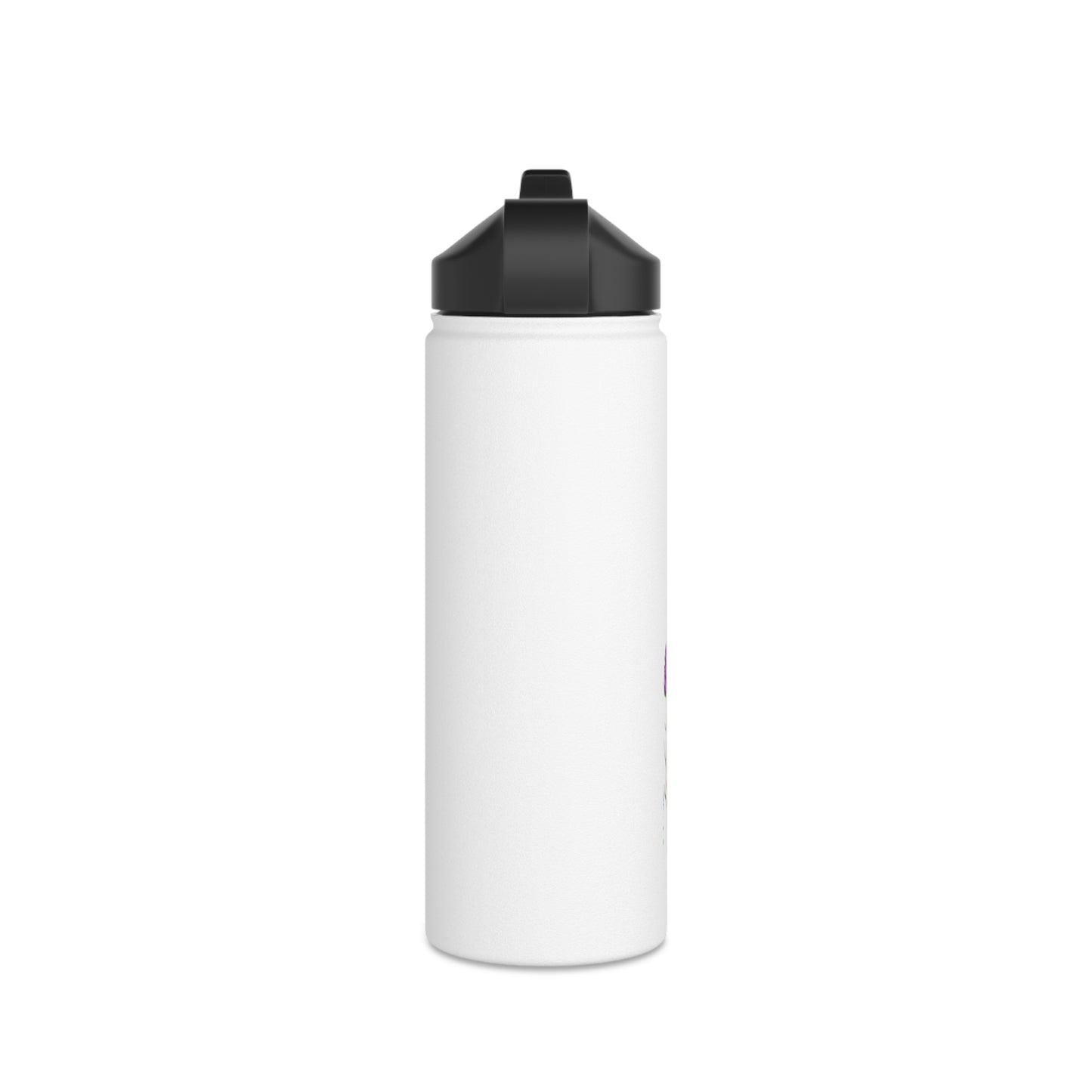 Wildflower Stainless Steel Water Bottle, Standard Lid